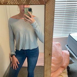 BillaBong Flowy Ribbed Crop Top